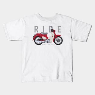 Ride super cub red Kids T-Shirt